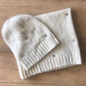 Victoria’s Secret beanie and infinity scarf